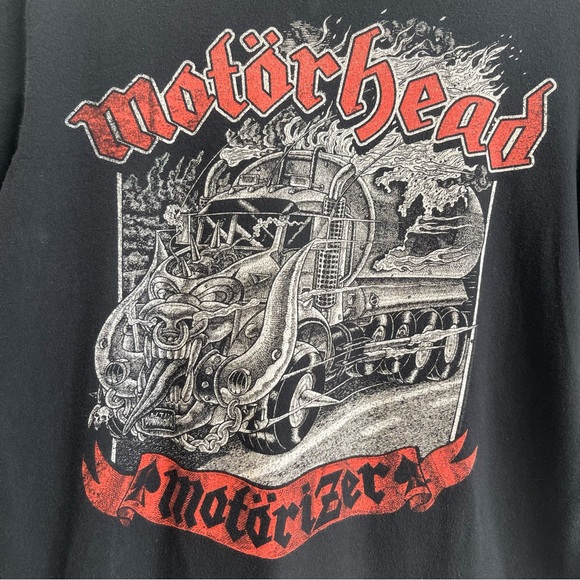 MOTÖRHEAD Black Red Motörizer Demon Semi Truck Short Sleeve Graphic Band Tee - Picture 4 of 8